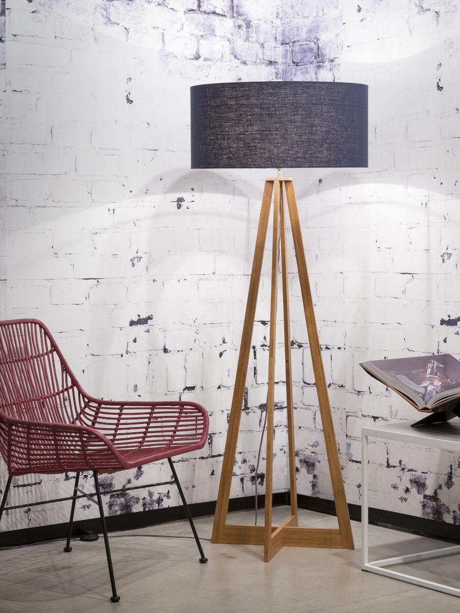 Everest Bamboo Linen Floor Light - Image 25