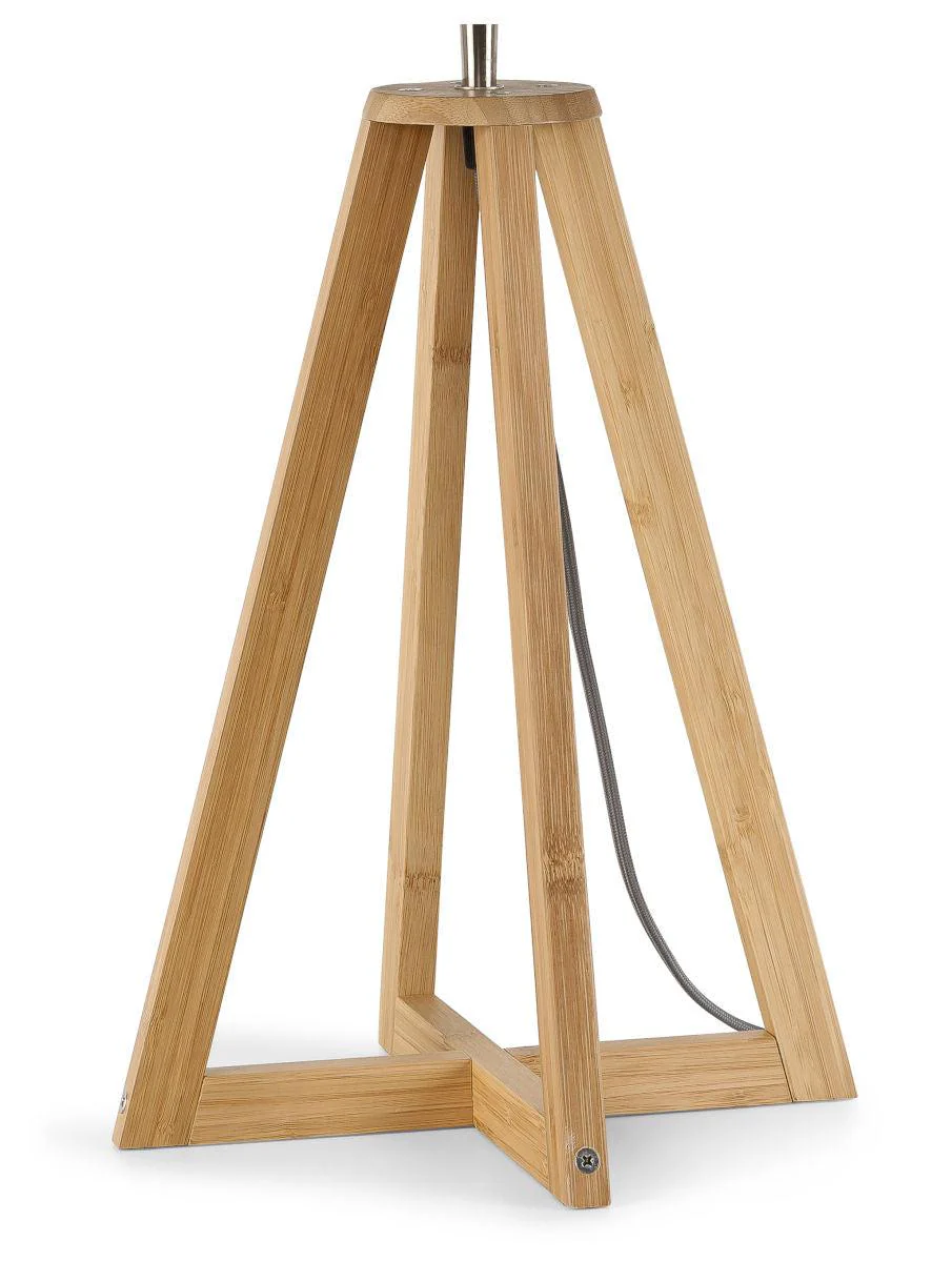 Everest Bamboo Linen Table Lamp - Image 3