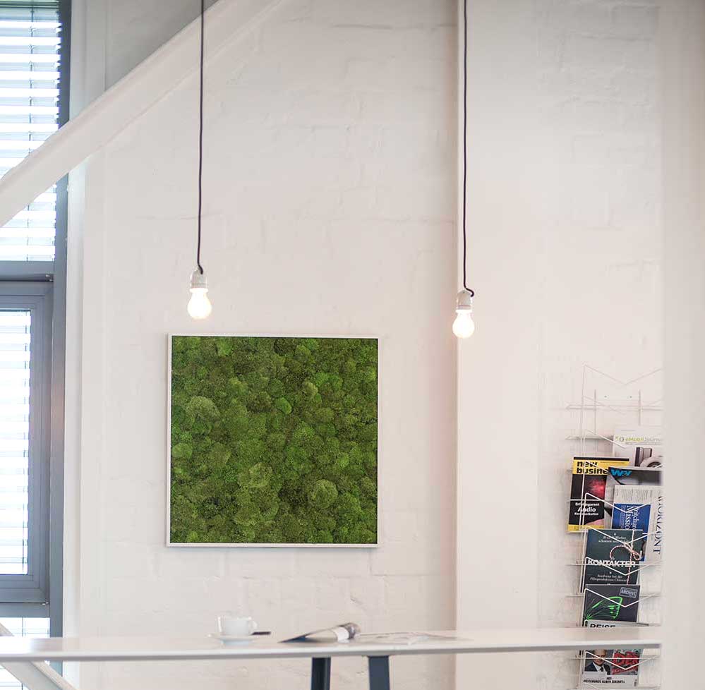 Green Square Moss Art (80cm) - Image 6