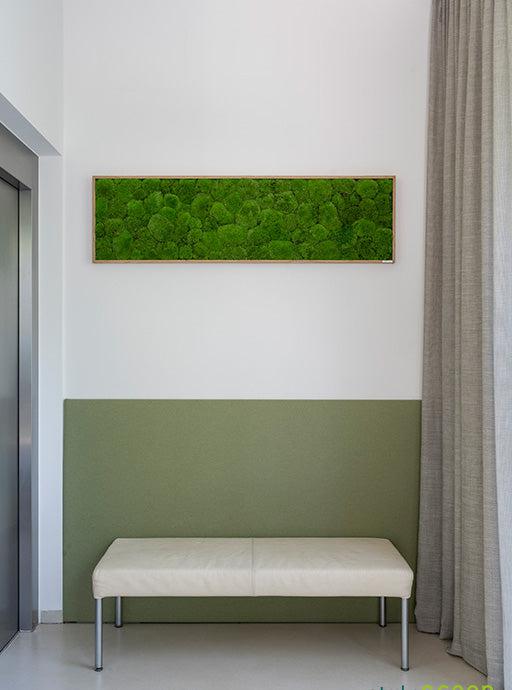 Wide Green Moss Wall Art (140x40cm) - Image 9