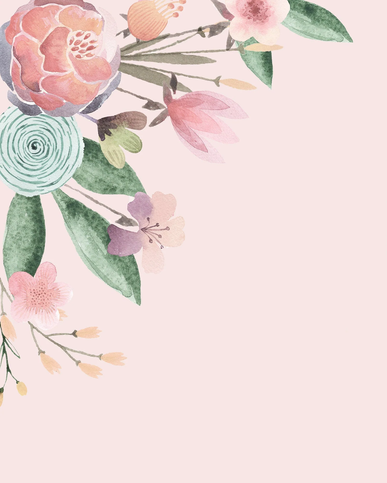 Fleur Bisou Mural Wallpaper - Image 2