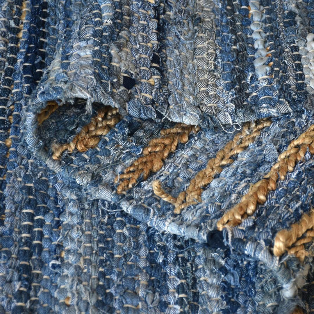 Folsom Recycled Denim & Hemp Rug - Image 3