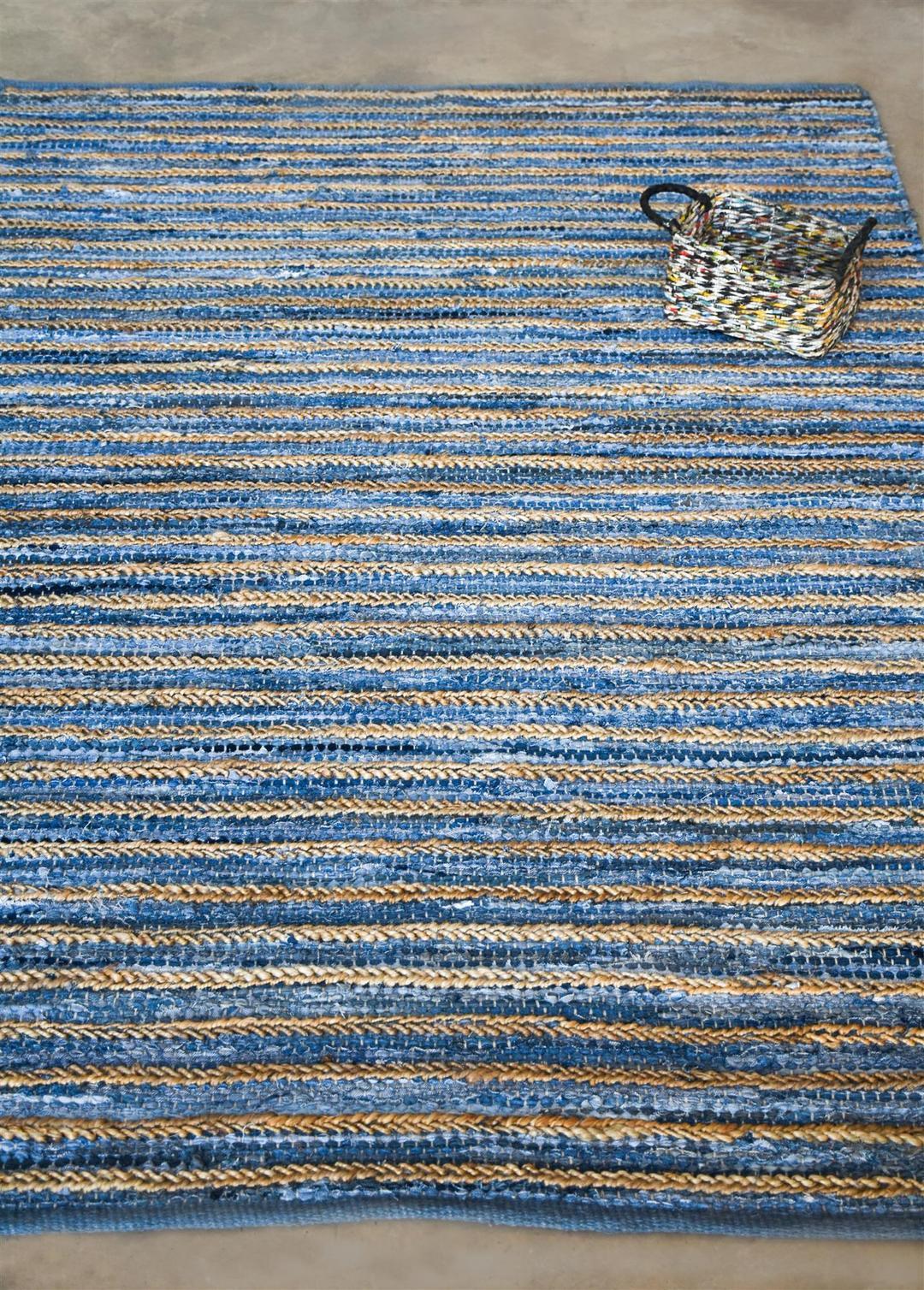 Folsom Recycled Denim & Hemp Rug - Image 5