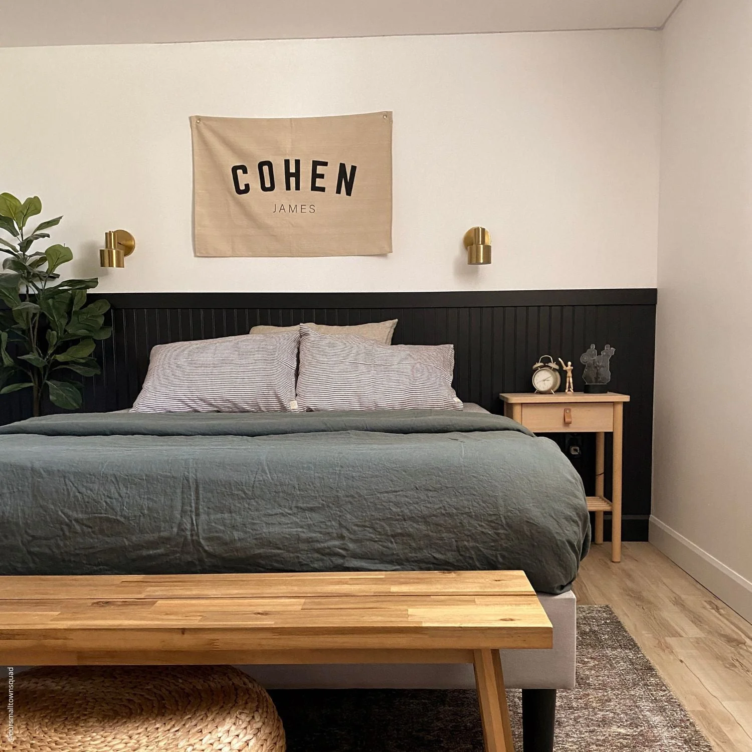 Forest Green Linen Duvet Cover - Image 6