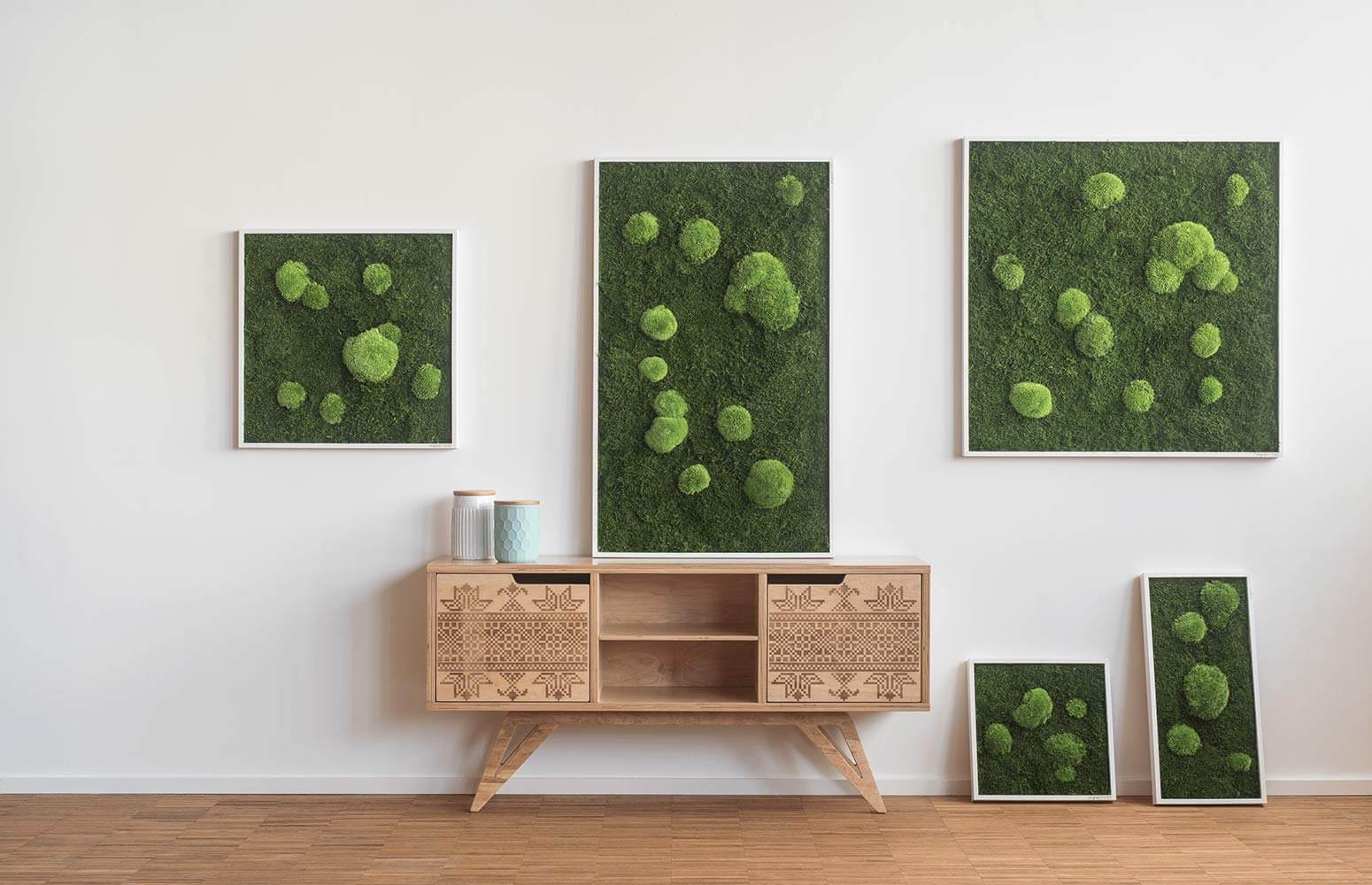 Forest Square Moss Wall Art (80cm) - Image 6