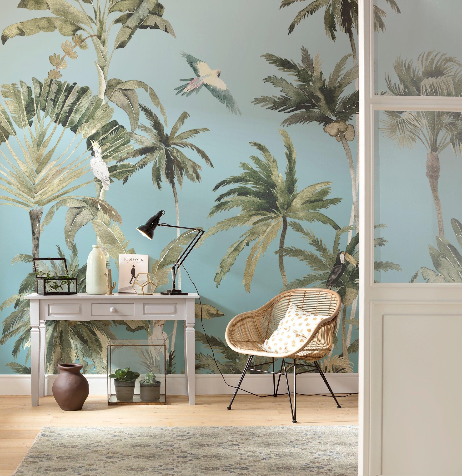 Forêt de Palmiers Mural Wallpaper