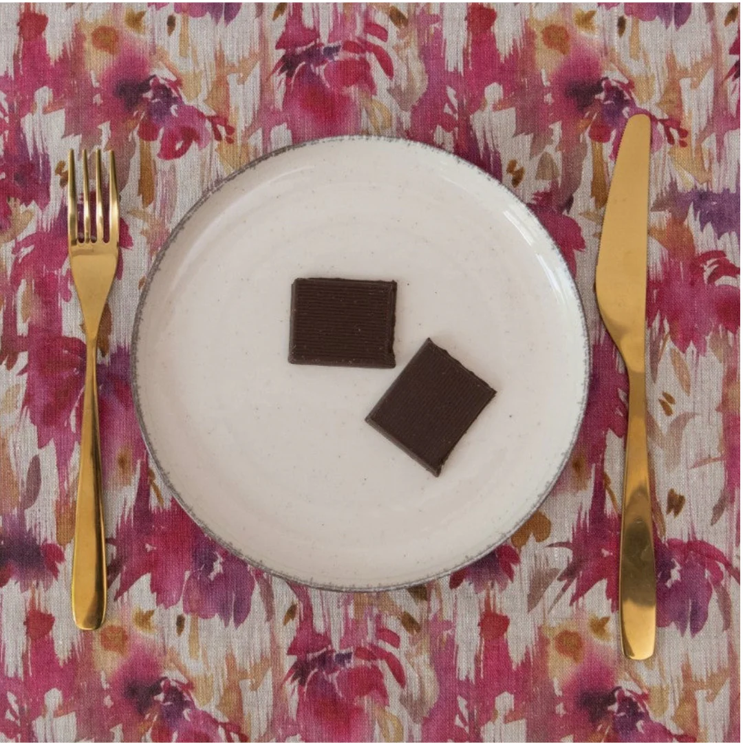 Fuchsia Flowers Linen Placemat - Image 4