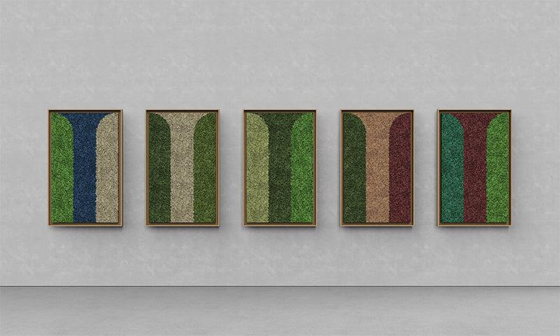 Geometric Framed Moss Wall Art (Series D) - Image 2