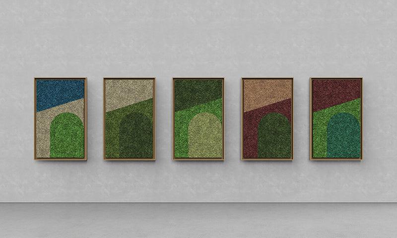 Geometric Framed Moss Wall Art (Series E) - Image 2