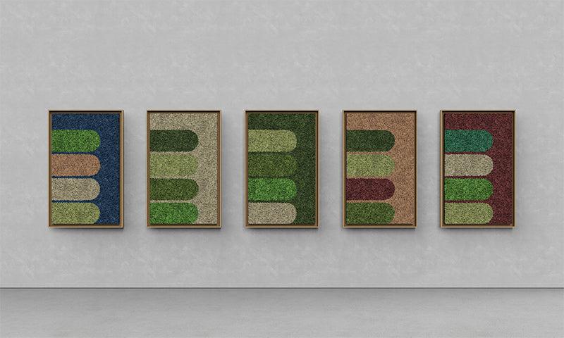 Geometric Framed Moss Wall Art (Series F) - Image 2
