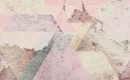 Geometric Peaks Red Mural Wallpaper - Image 5