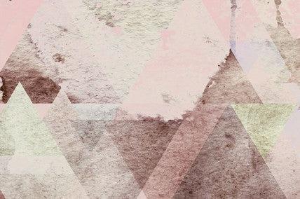 Geometric Peaks Red Mural Wallpaper - Image 6