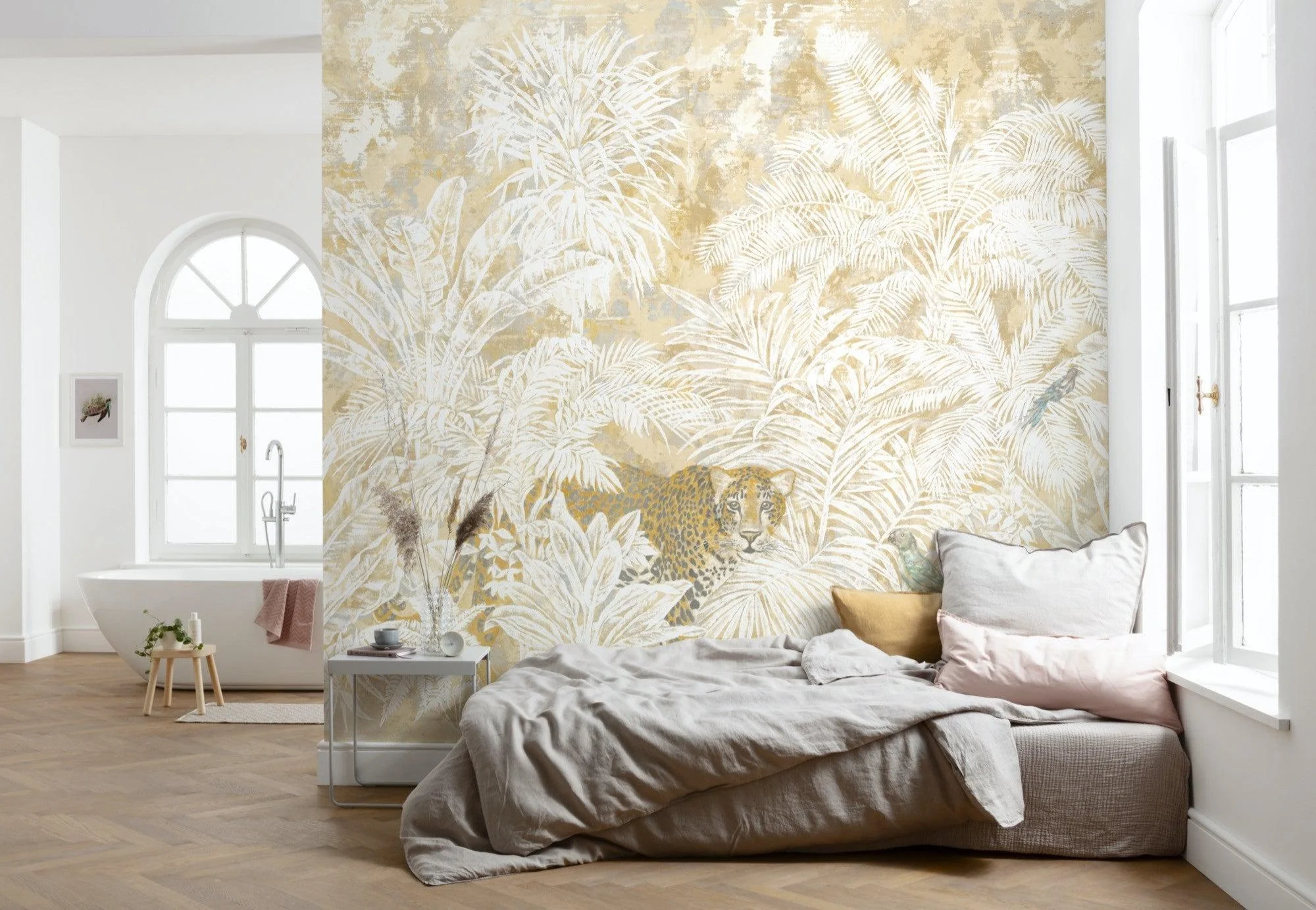 Golden Jungle Mural Wallpaper