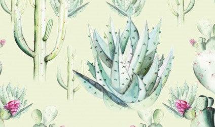 Green Cactus Love Mural Wallpaper - Image 4