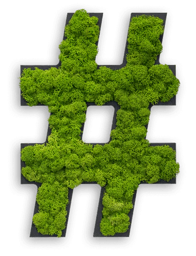 Moss Letters and Symbols Wall Art - Image 10