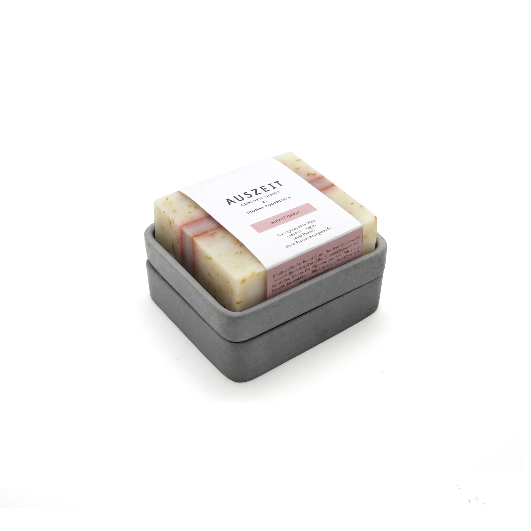 Grey Concrete Soap Stand w/ Vegan Soap
