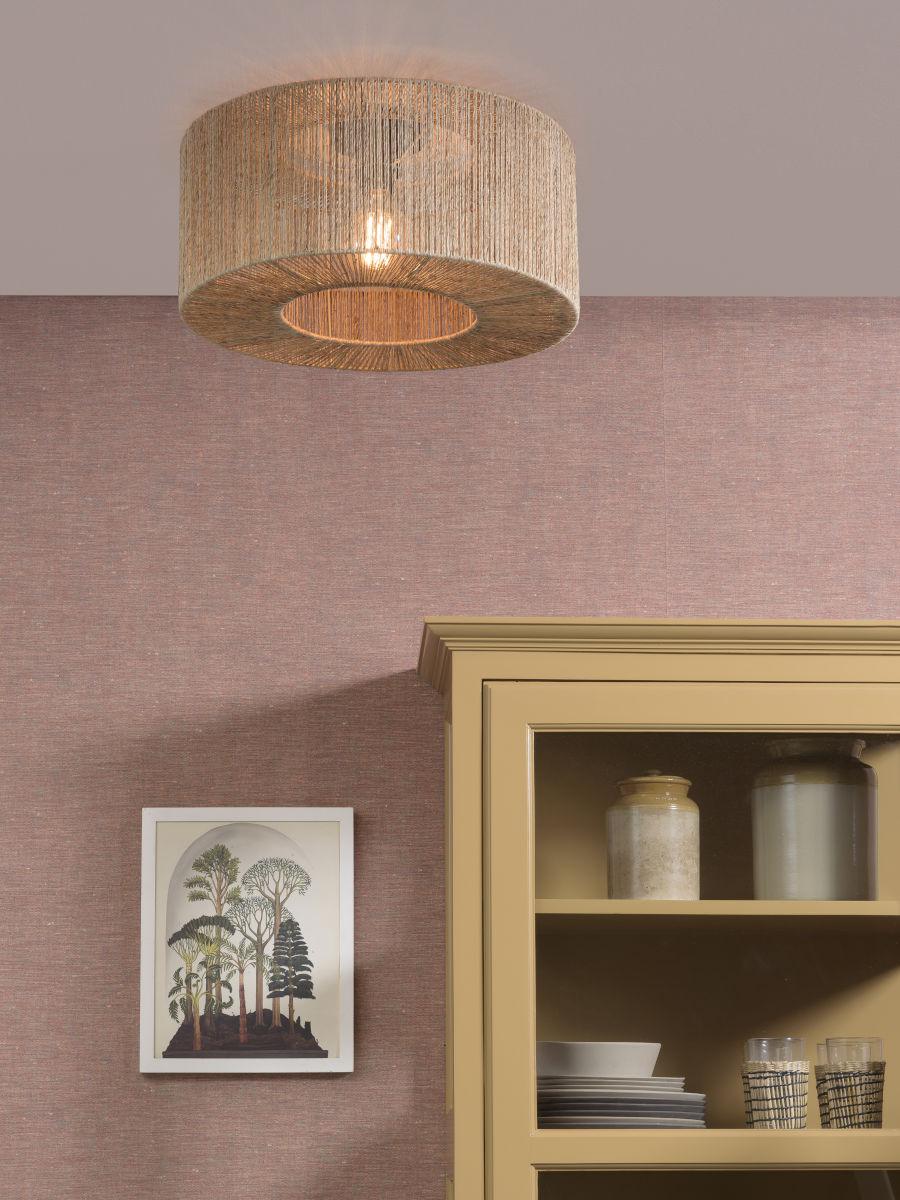 Iguazu Columnar Jute Ceiling Light - Image 9