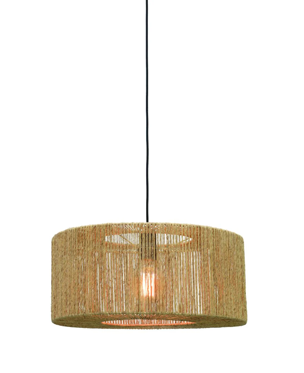 Iguazu Columnar Jute Pendant Light