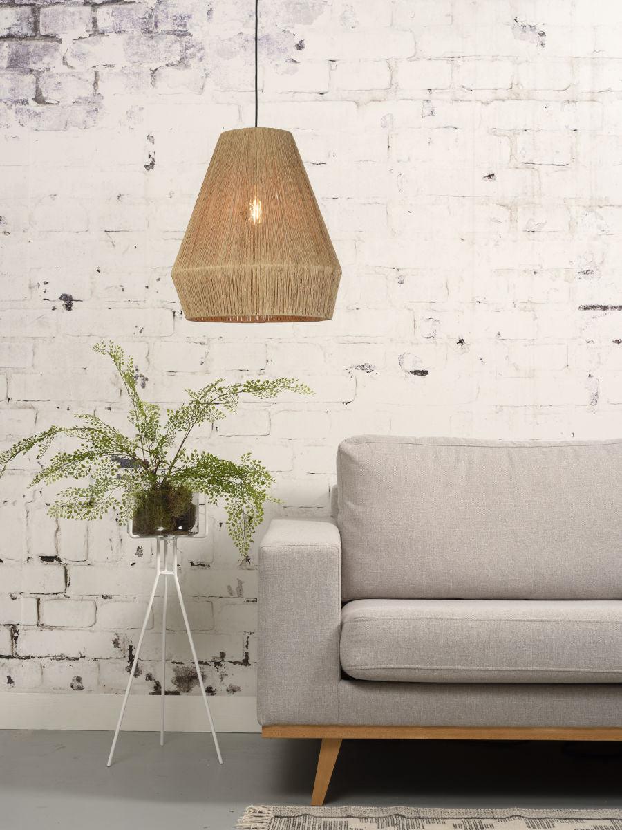 Iguazu Pyramid Jute Pendant Light - Image 14