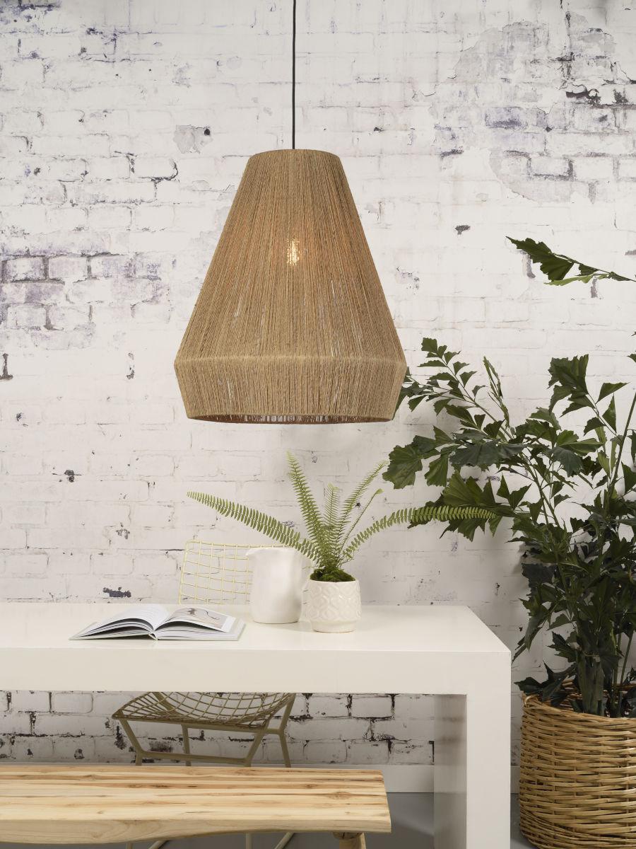 Iguazu Pyramid Jute Pendant Light - Image 4
