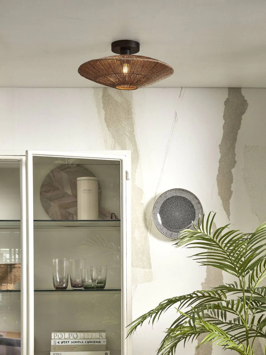 Iguazu Slim Jute Ceiling Light - Image 9