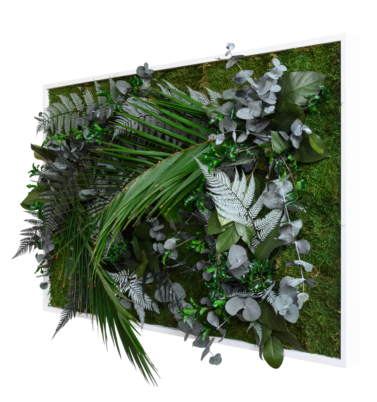 Jungle Rectangular Plant and Moss Wall Art (100x60cm) - Image 2