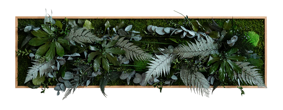 Jungle Rectangular Plant and Moss Wall Art (140x40cm) - Image 3