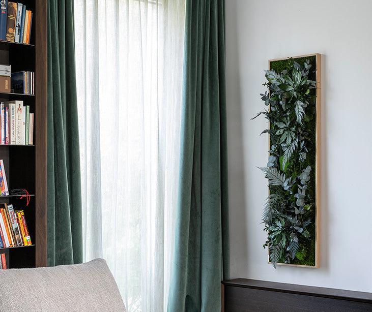 Jungle Rectangular Plant and Moss Wall Art (140x40cm) - Image 6