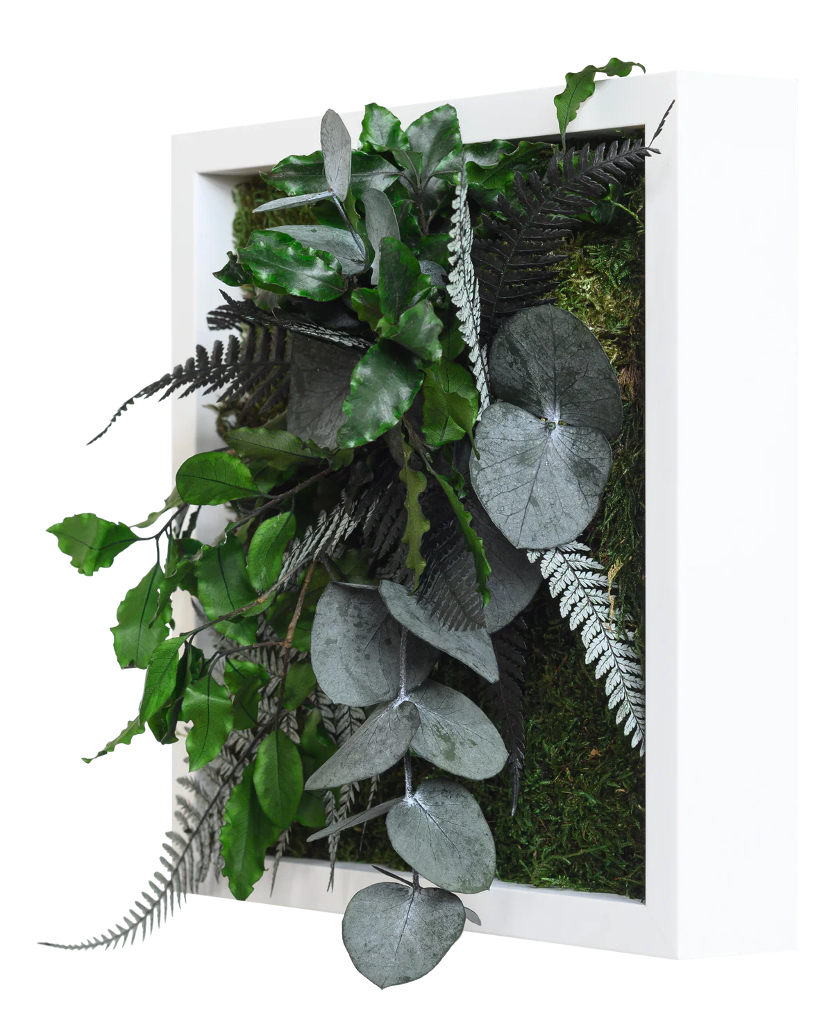 Jungle Square Plant and Moss Wall Art (22 cm) - Image 2