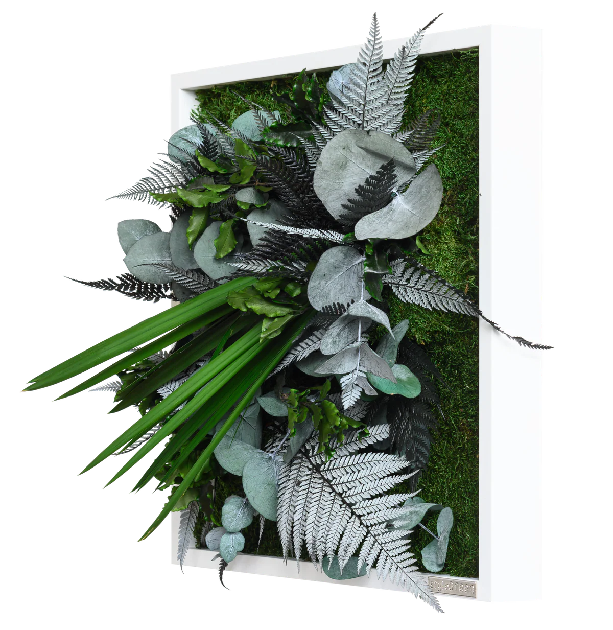 Jungle Square Plant and Moss Wall Art (35 cm) - Image 3
