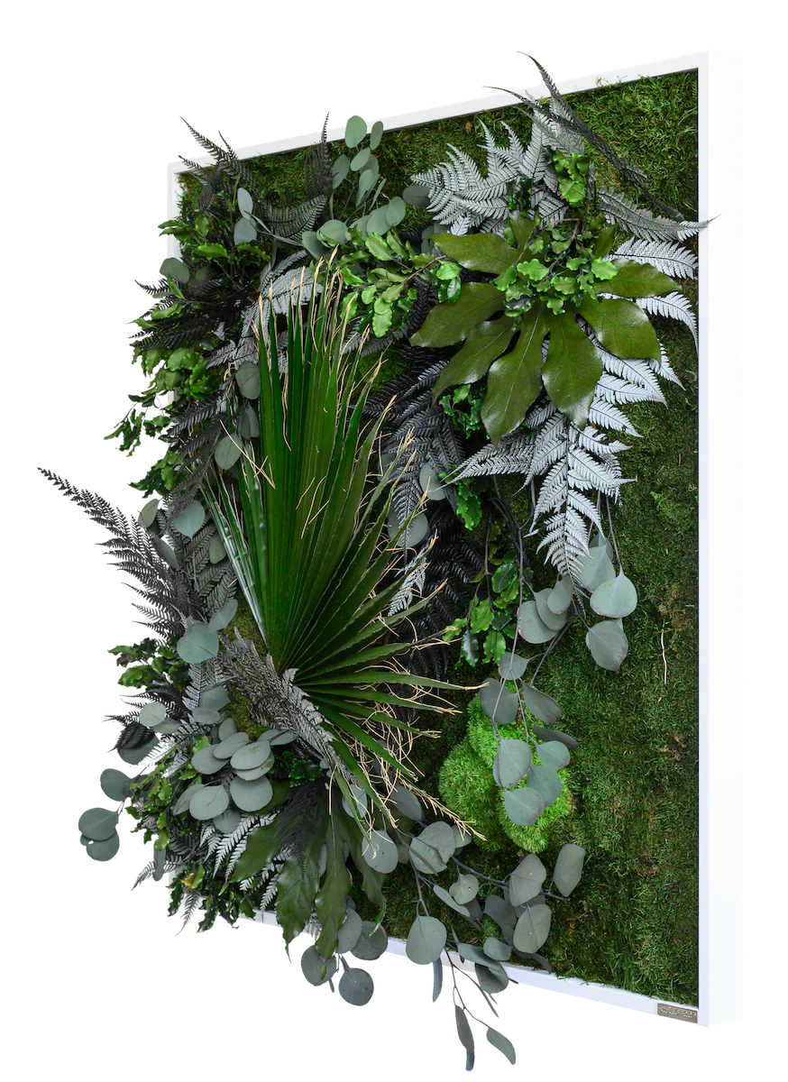 Jungle Squared Plant and Moss Wall Art (80cm) - Image 4