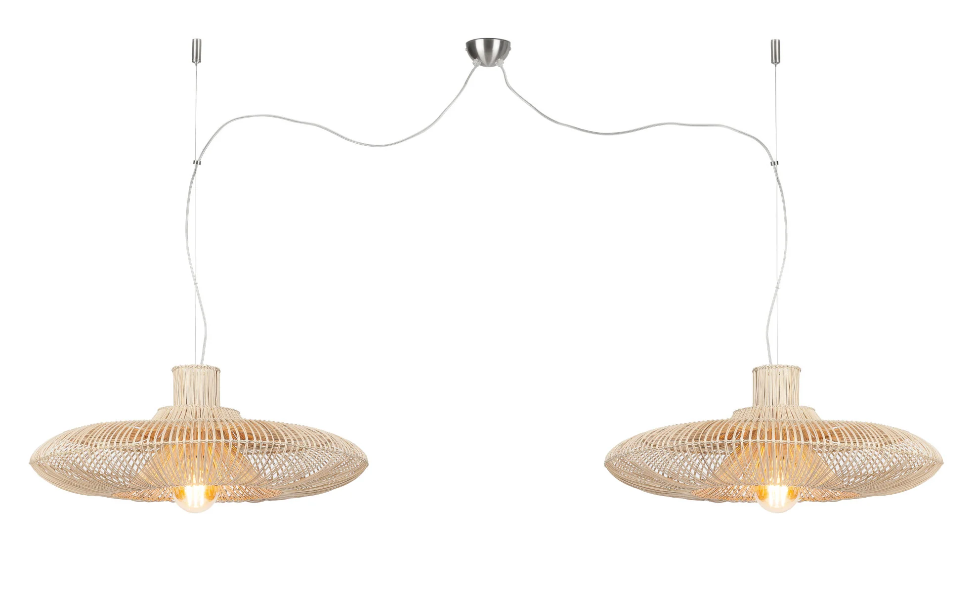 Kalahari Bamboo Double Pendant Light