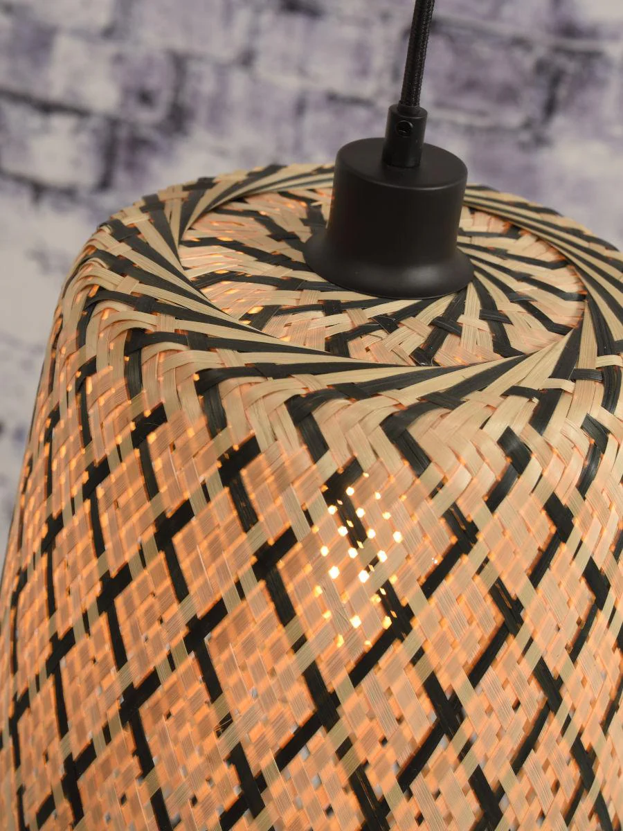 Kalimantan Pyramid Bamboo Pendant Light - Image 12