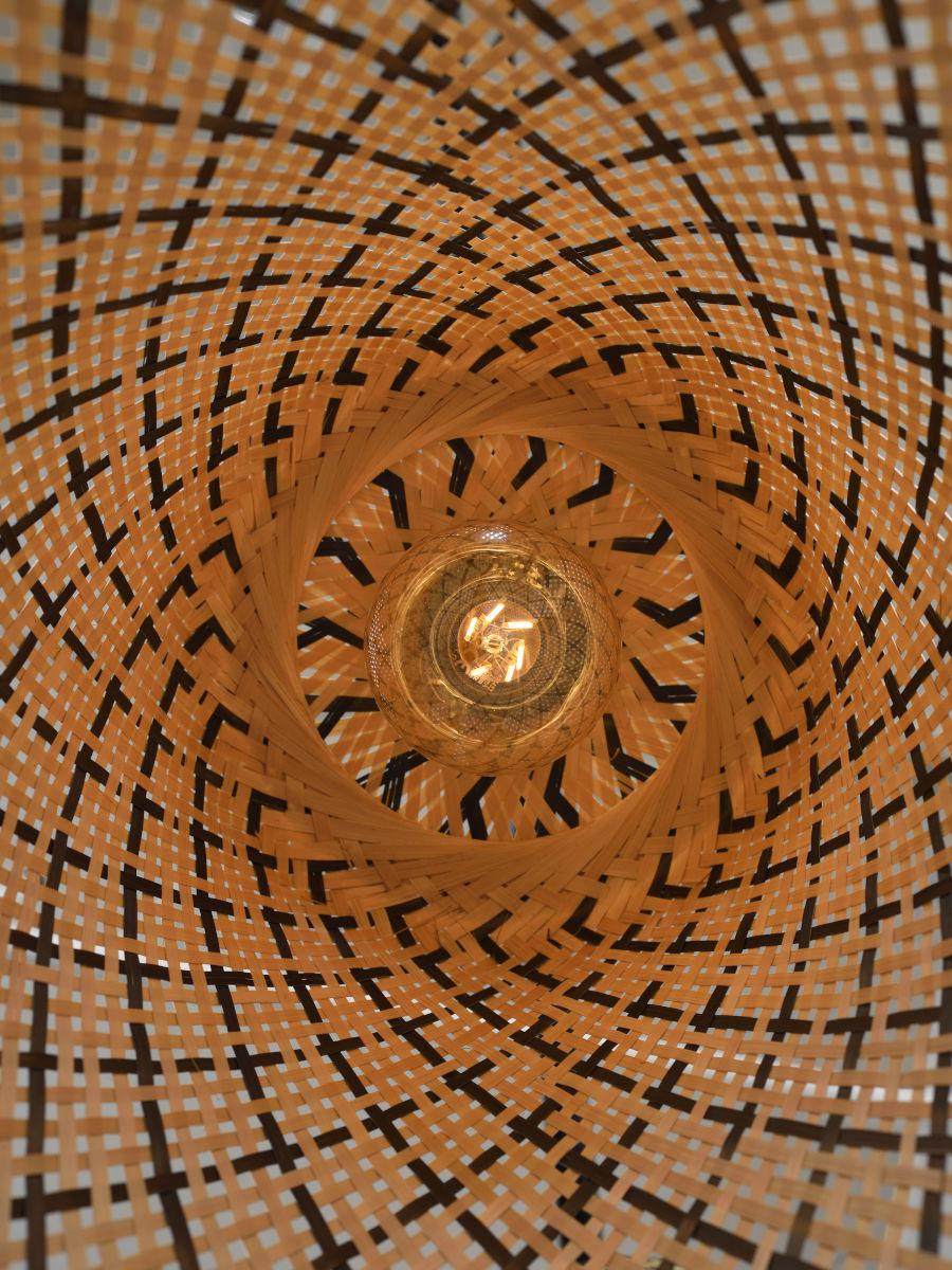 Kalimantan Pyramid Bamboo Pendant Light - Image 13