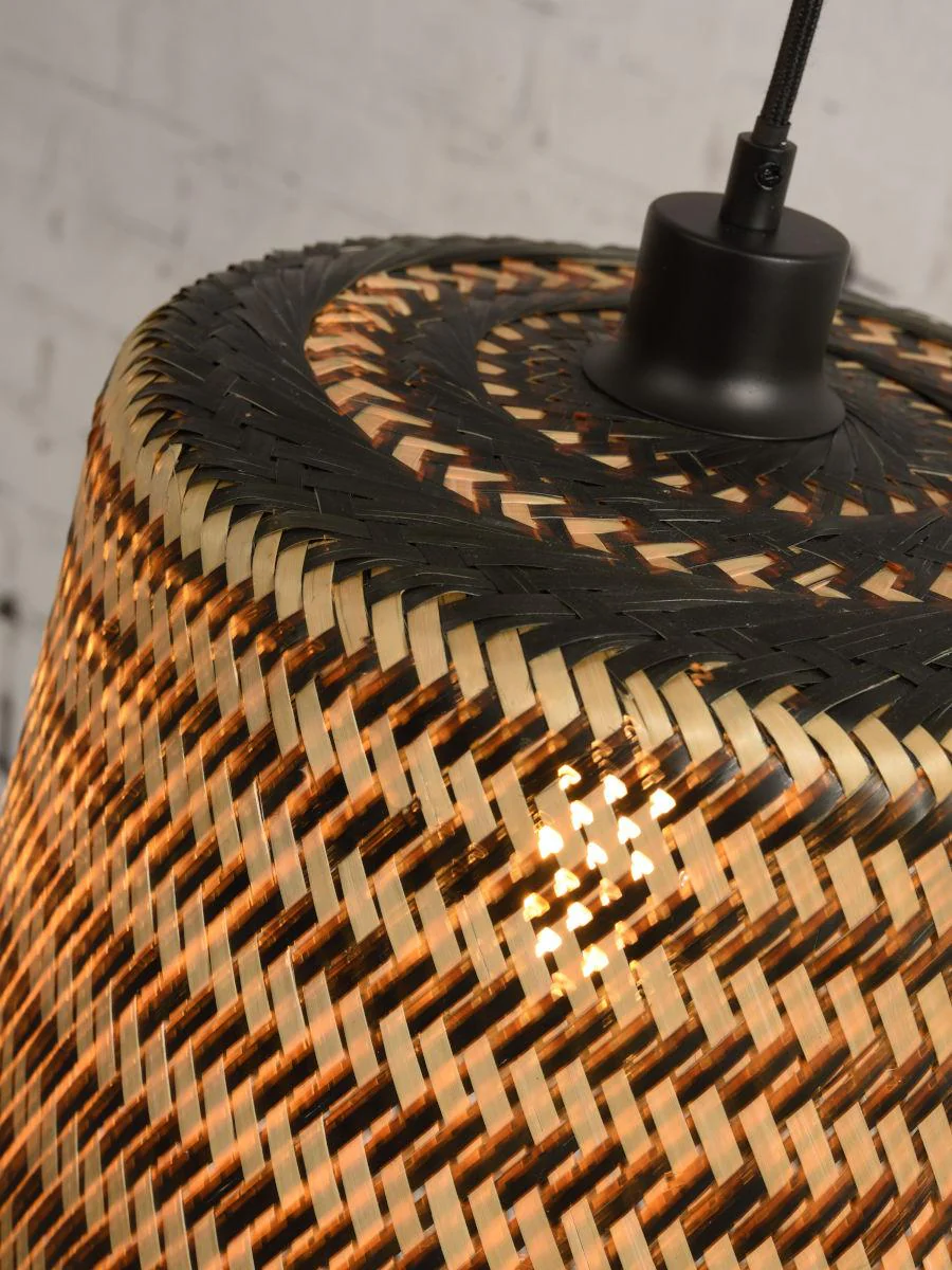 Kalimantan Pyramid Bamboo Pendant Light - Image 17