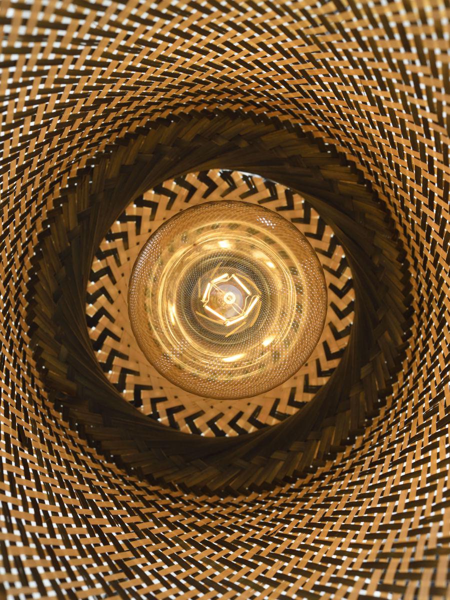 Kalimantan Pyramid Bamboo Pendant Light - Image 21