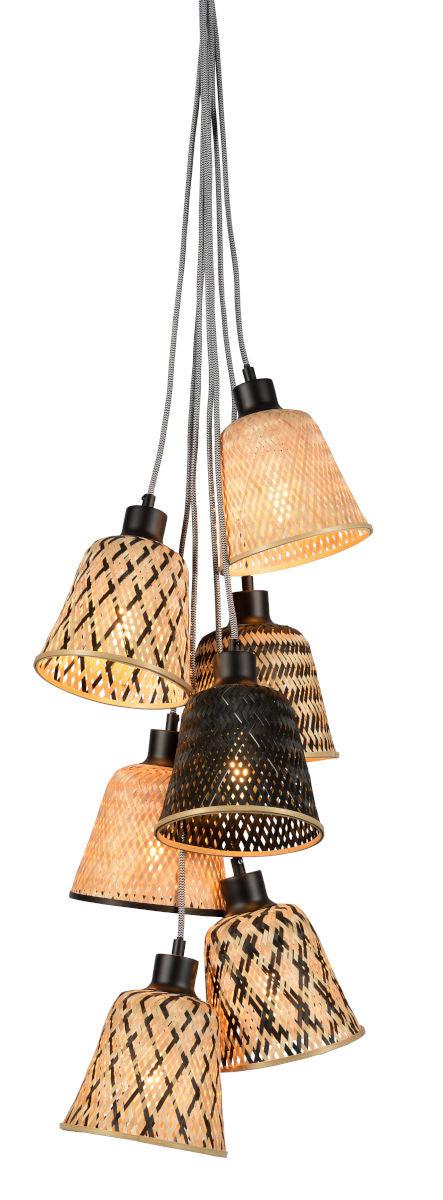 Kalimantan Septet Bamboo Pendant Light