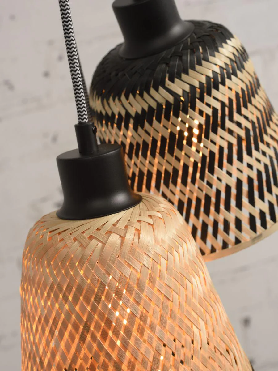 Kalimantan Septet Bamboo Pendant Light - Image 10