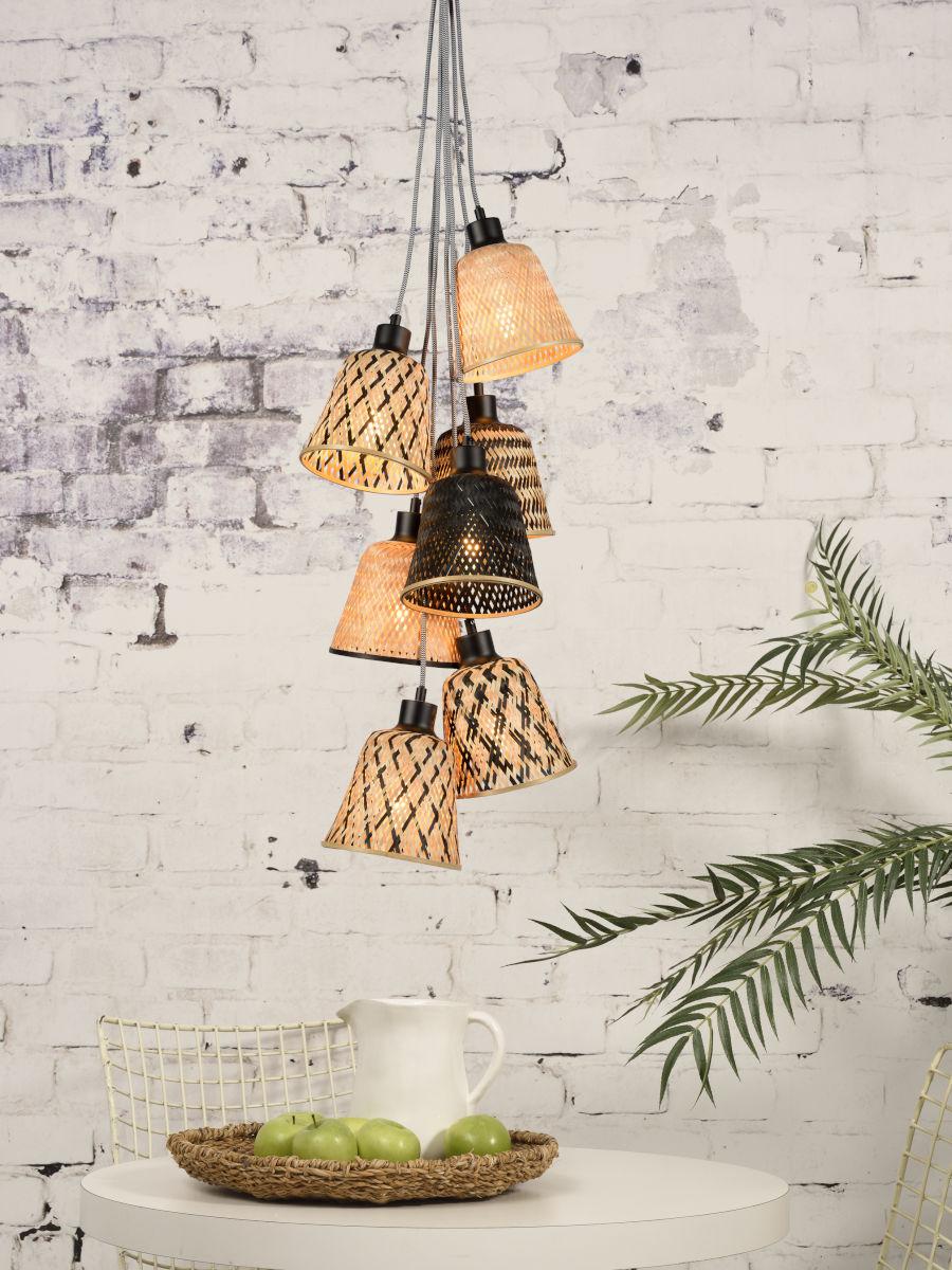 Kalimantan Septet Bamboo Pendant Light - Image 2