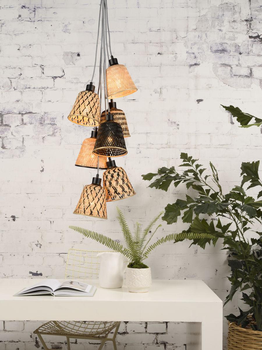 Kalimantan Septet Bamboo Pendant Light - Image 3