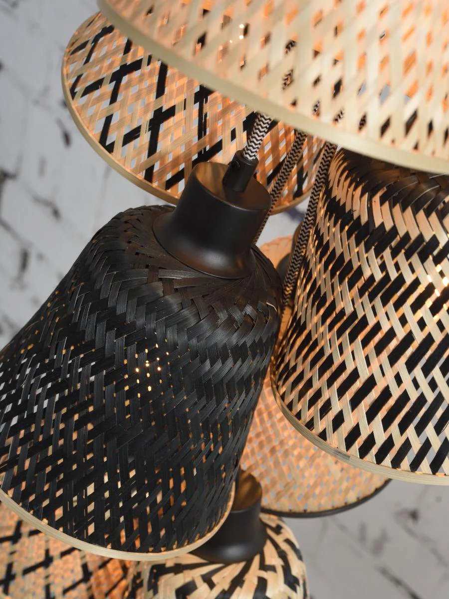 Kalimantan Septet Bamboo Pendant Light - Image 5