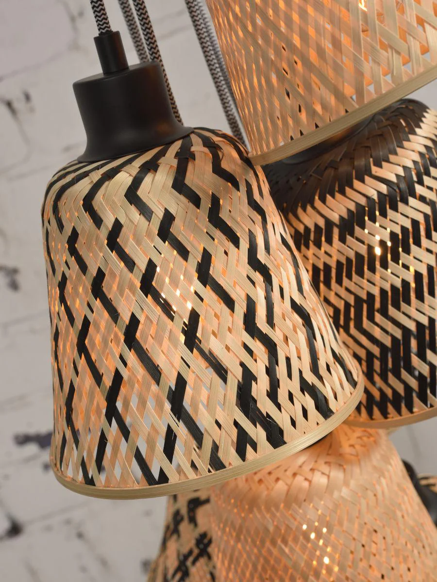 Kalimantan Septet Bamboo Pendant Light - Image 8