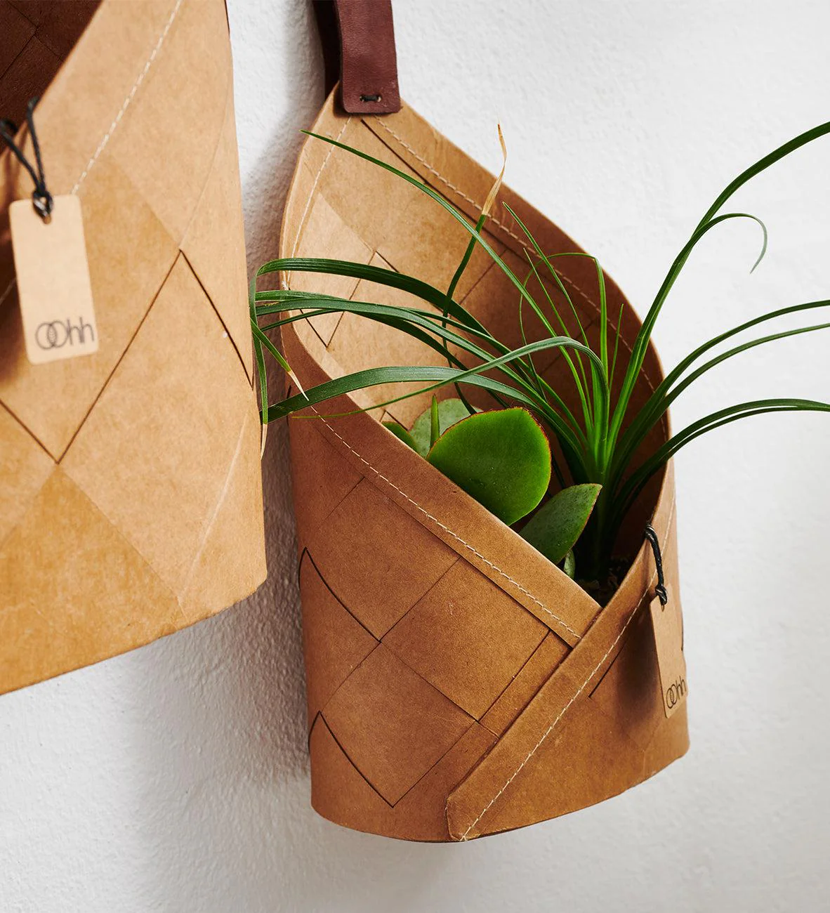 Large Hanging Handwoven Basket (Set of 6) - Image 5