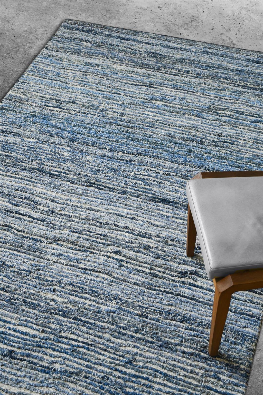 Leopold Recycled Denim & Wool Rug - Image 4