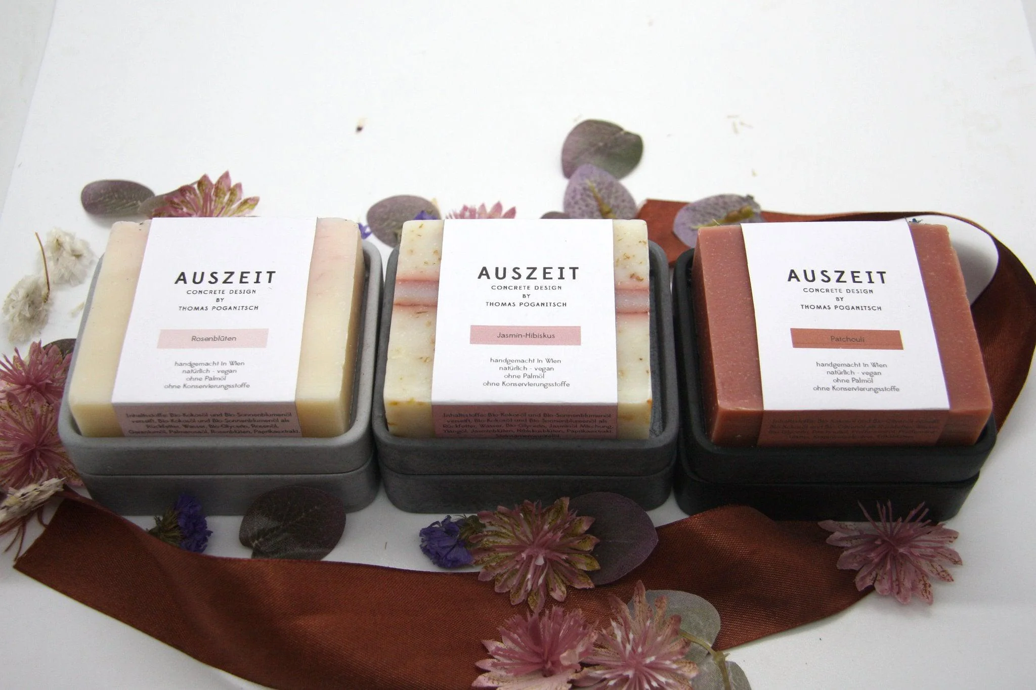 Light Grey Concrete Soap Stand w/ Vegan Soap - Image 7