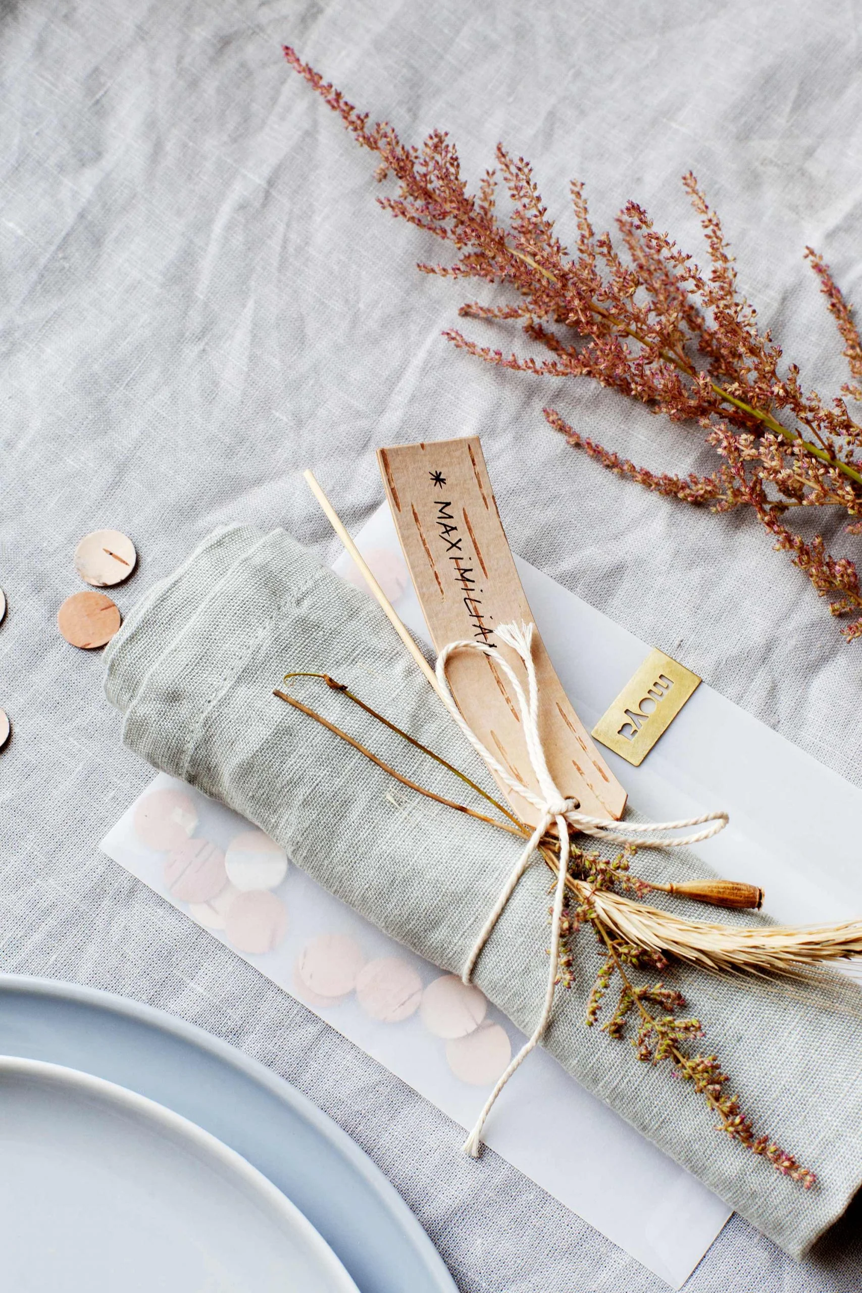 Long Birch Bark Gift Tags (Set of 6) - Image 5