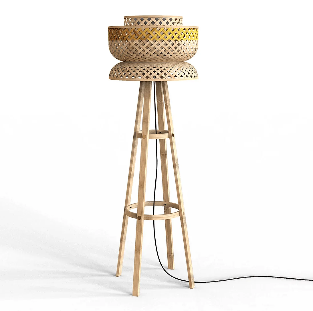 Lotus Bamboo Floor Lamp - Image 7