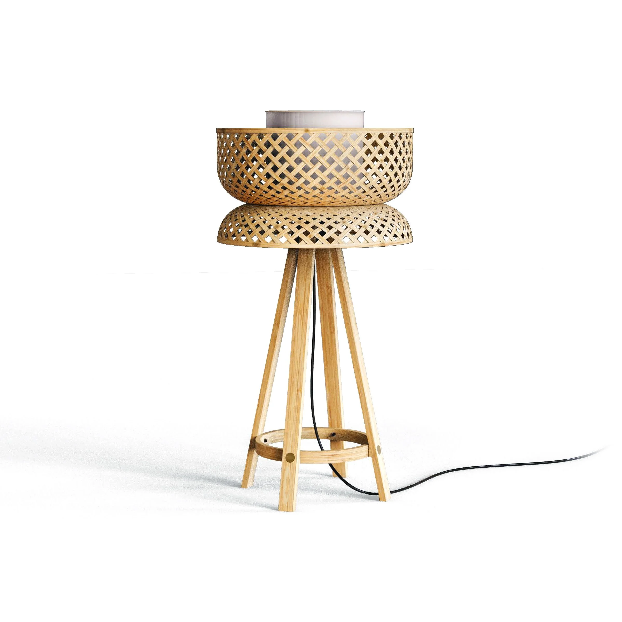 Lotus Bamboo Table Lamp - Image 3