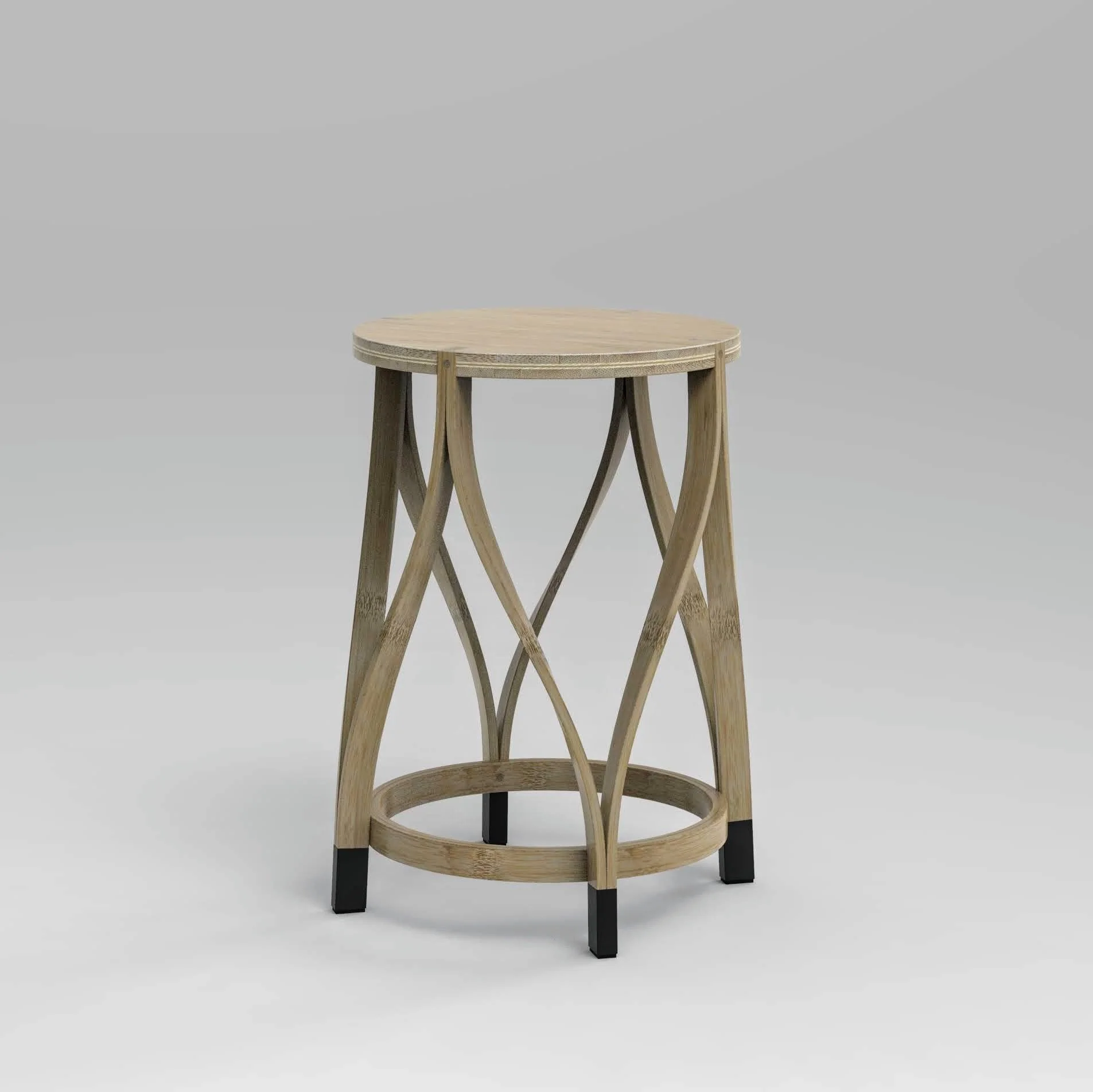 Lotus Bamboo Stool - Image 6