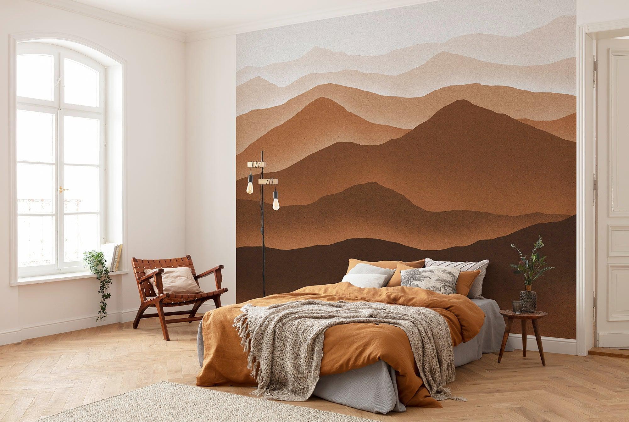 Macchiato Mountains Mural Wallpaper